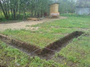 Фундамент ленточный 7 на 8